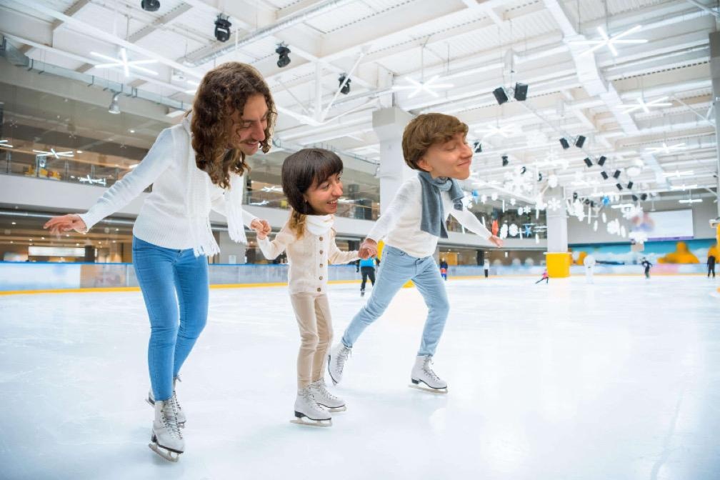 Ice skating